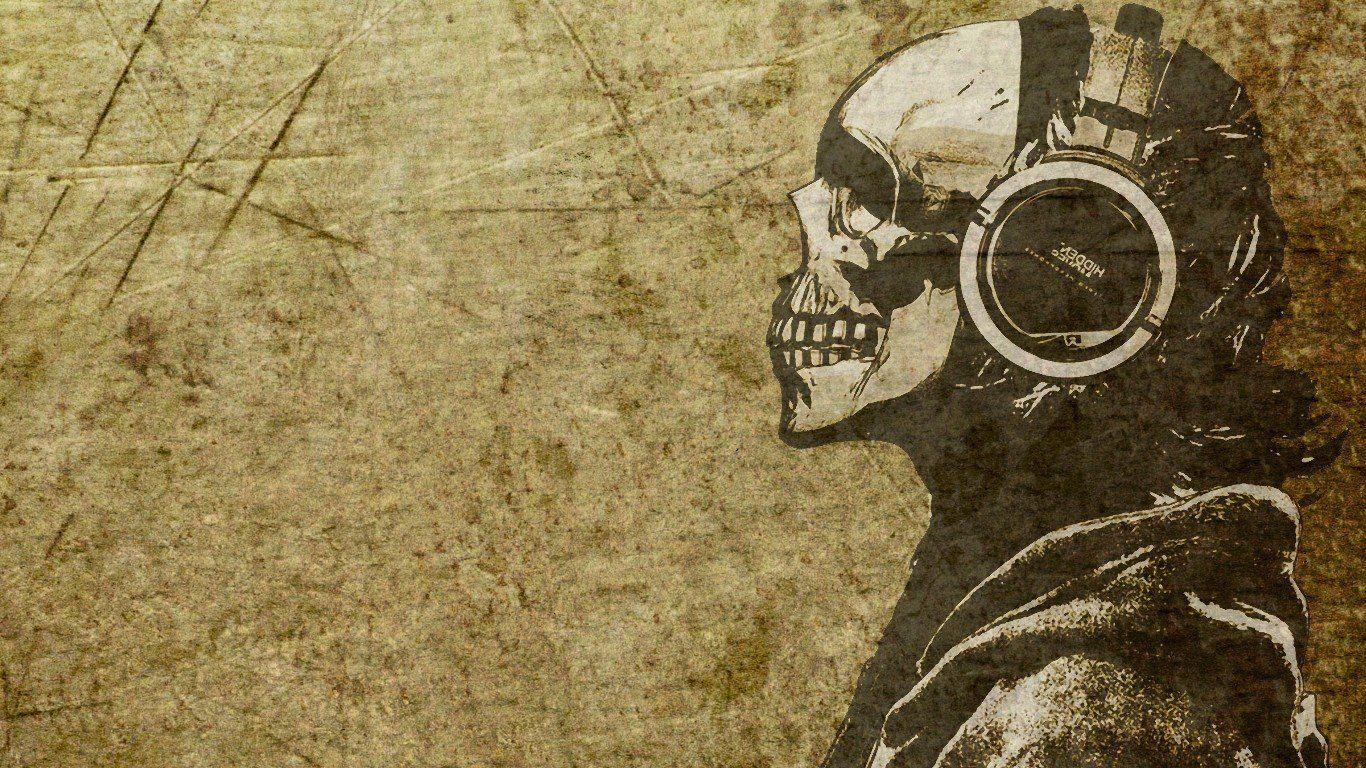 Skull With Headphone Wallpapers