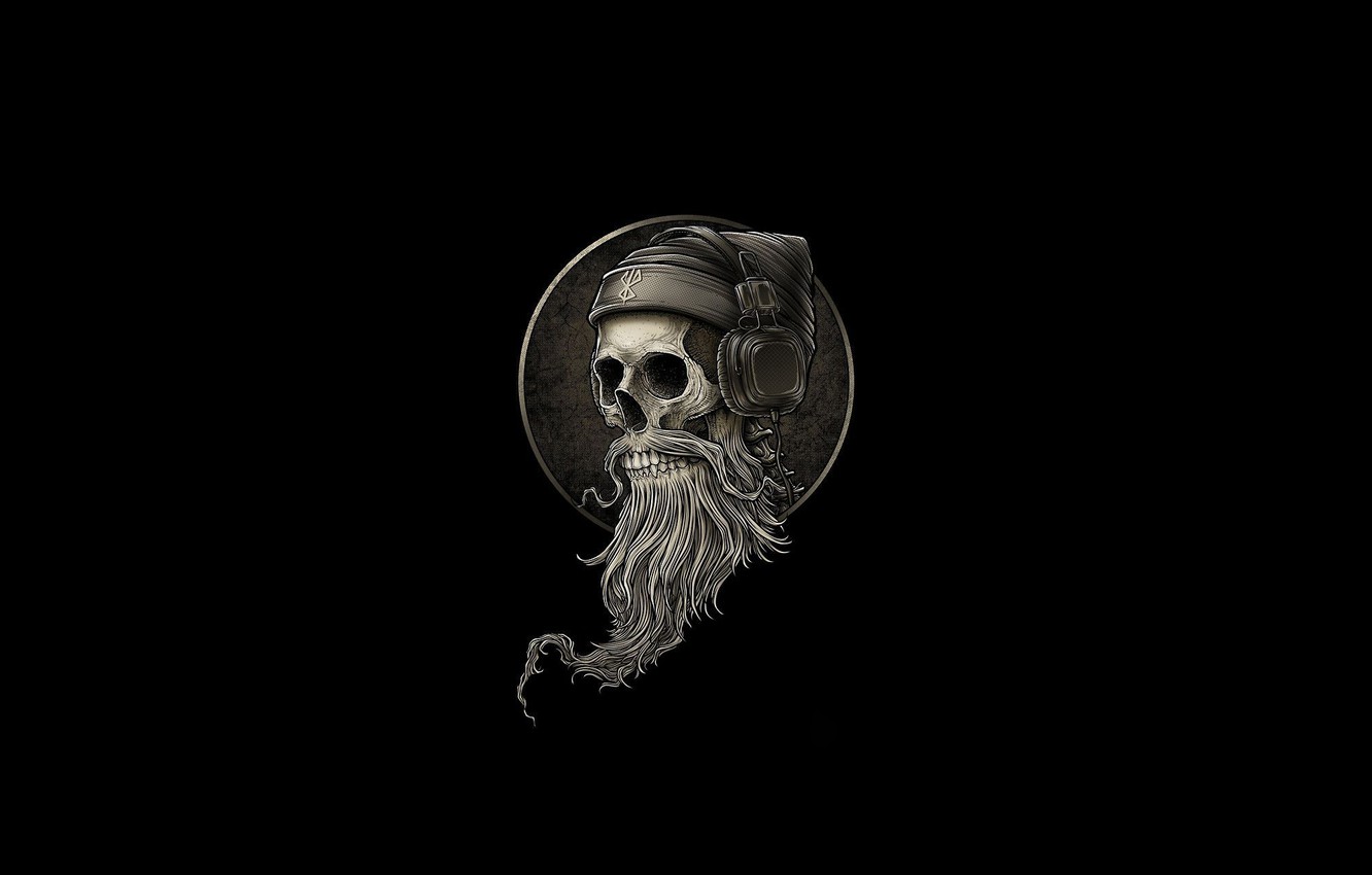 Skull With Headphone Wallpapers