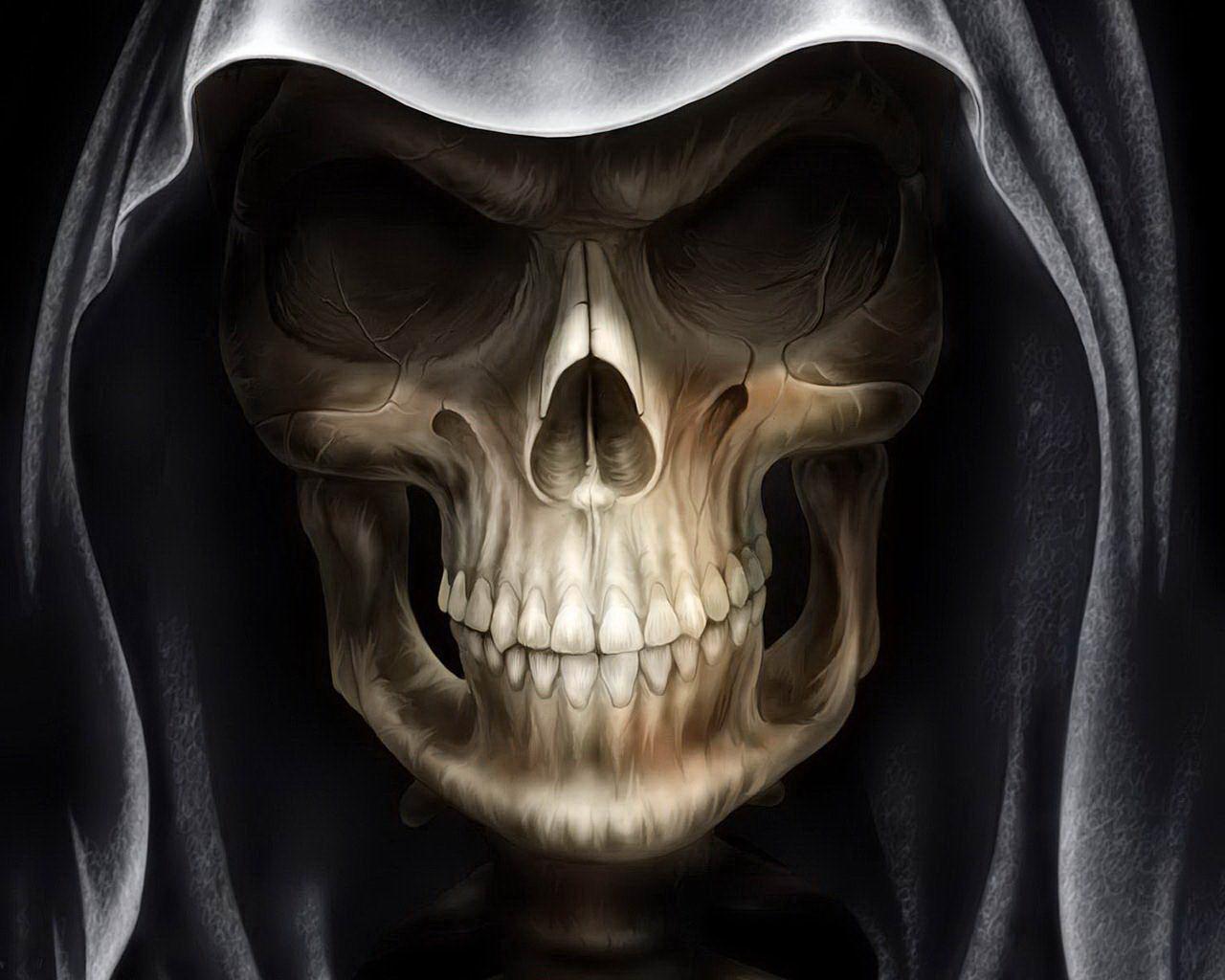 Skull With Headphones Wallpapers