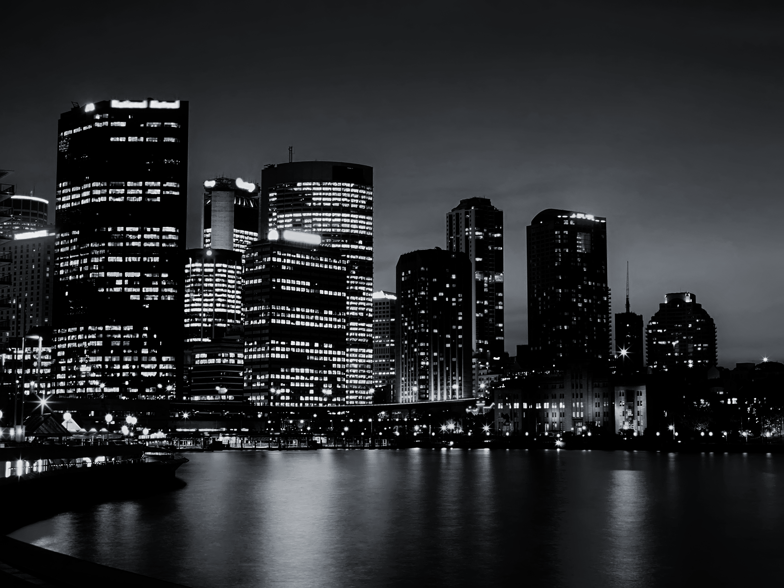 Skyline Black And White Wallpapers