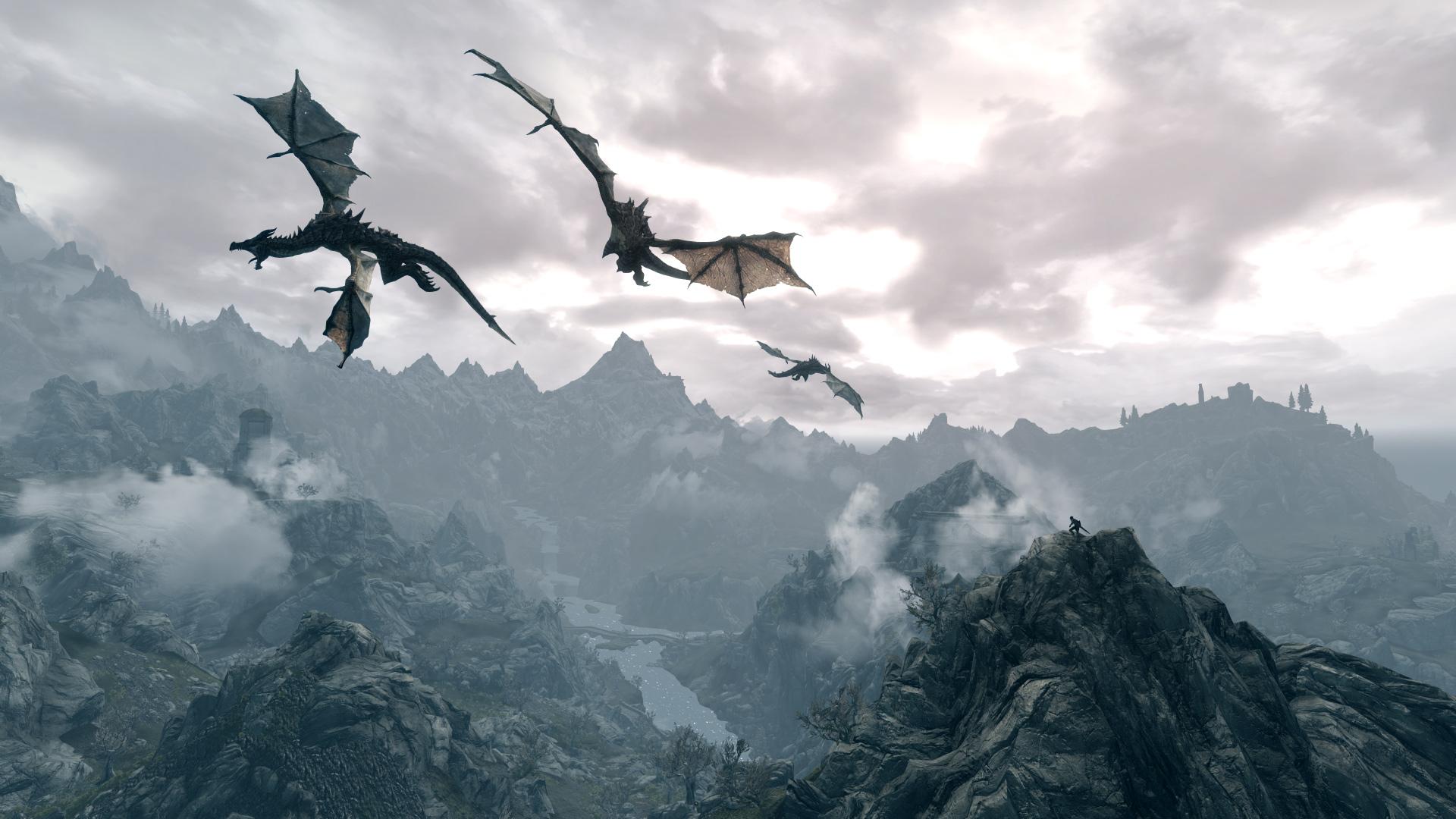 Skyrim Dragon Wallpapers