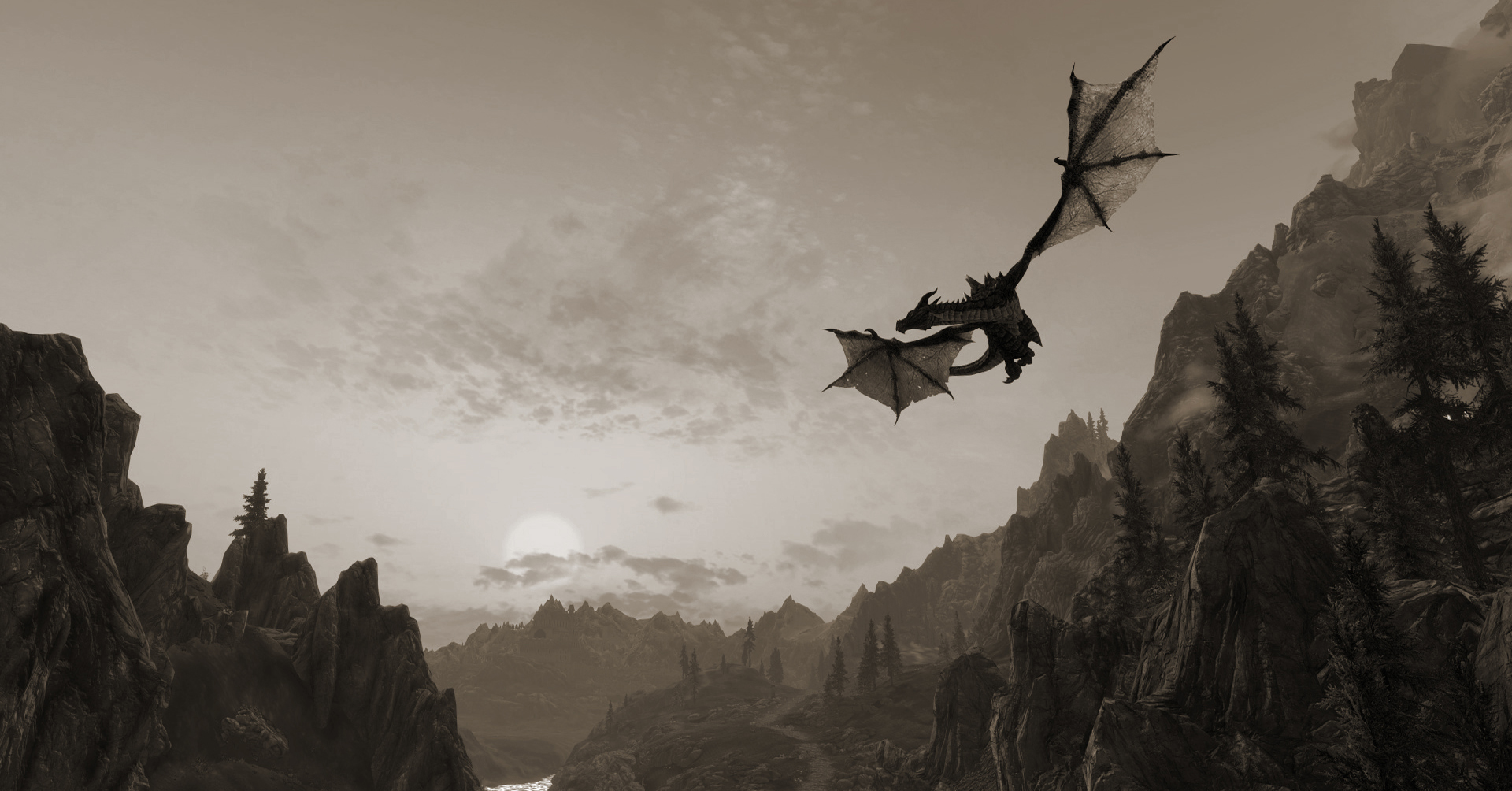 Skyrim Dragon Wallpapers