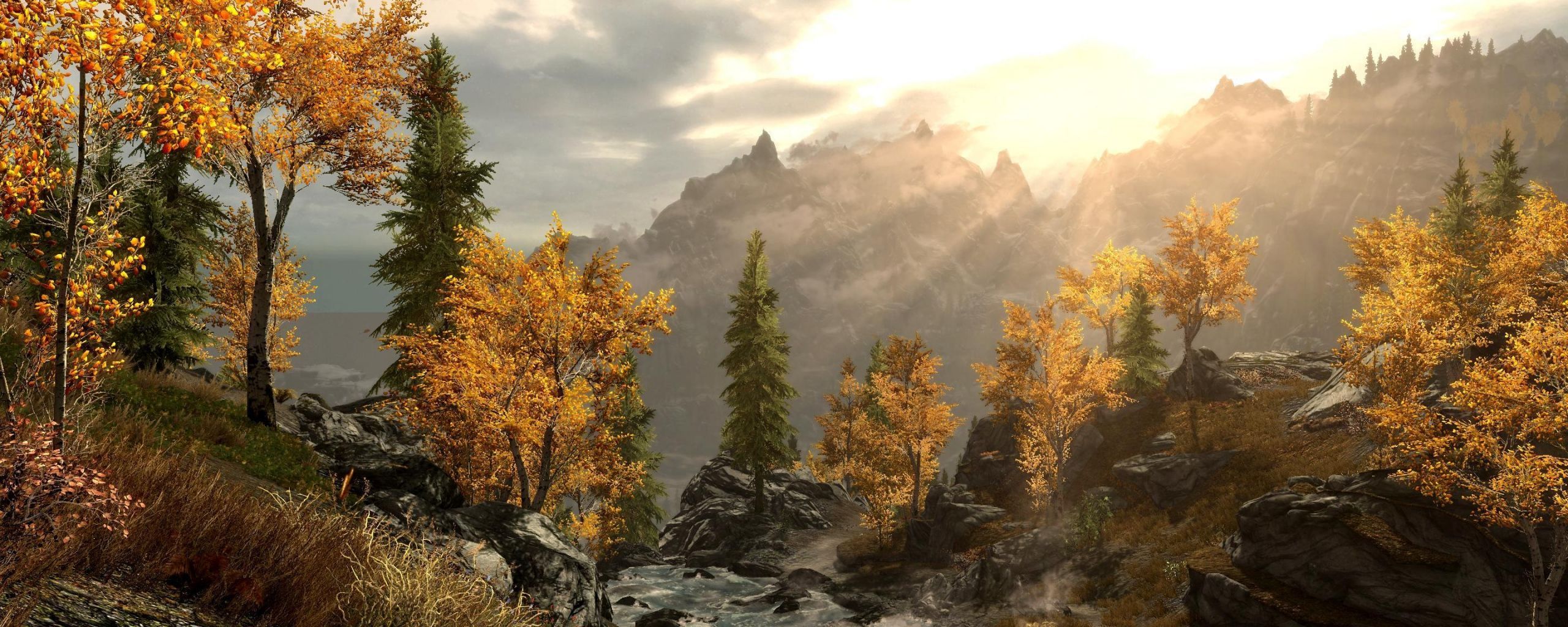 Skyrim Dual Monitor Wallpapers