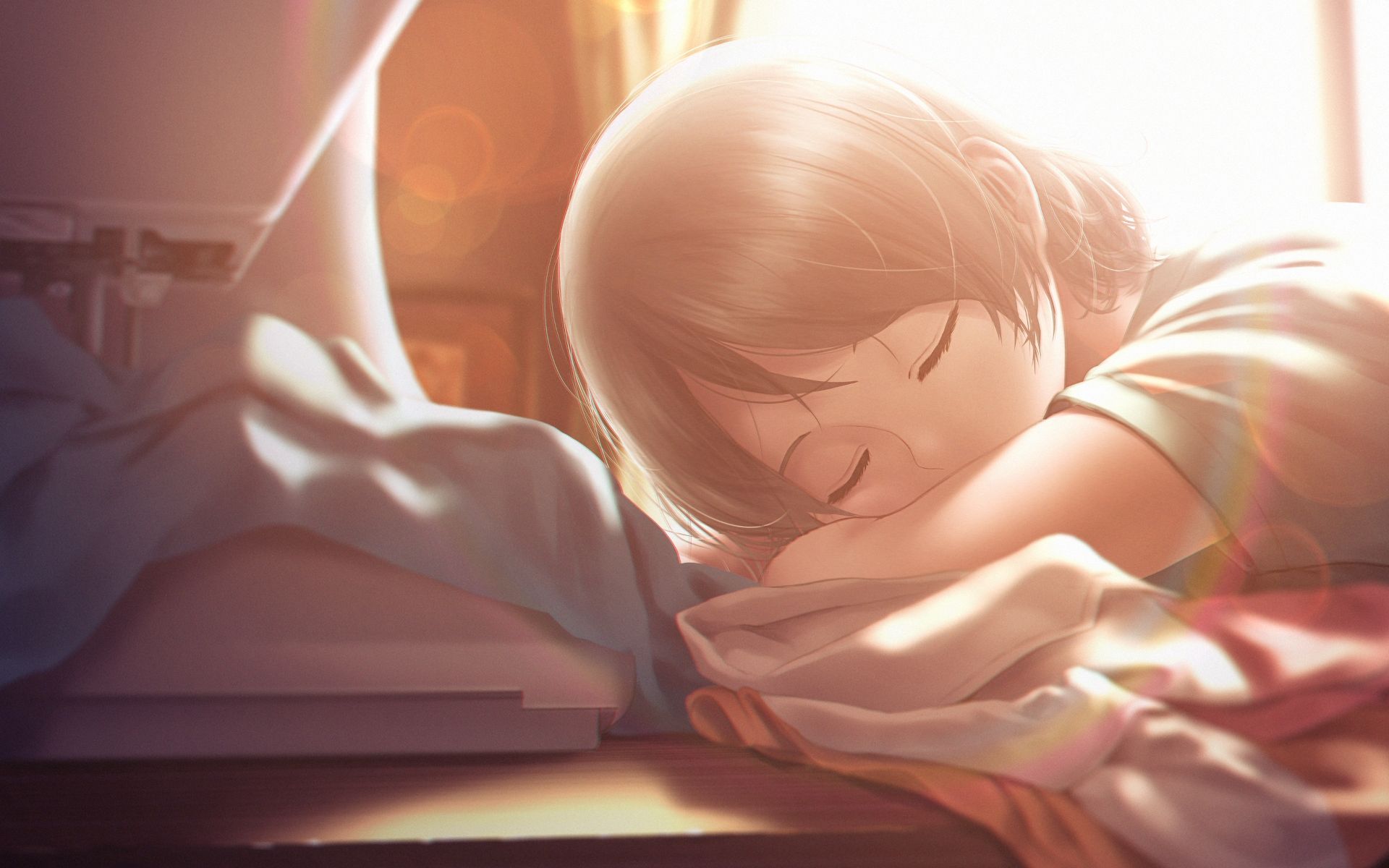 Sleepy Anime Girl Wallpapers