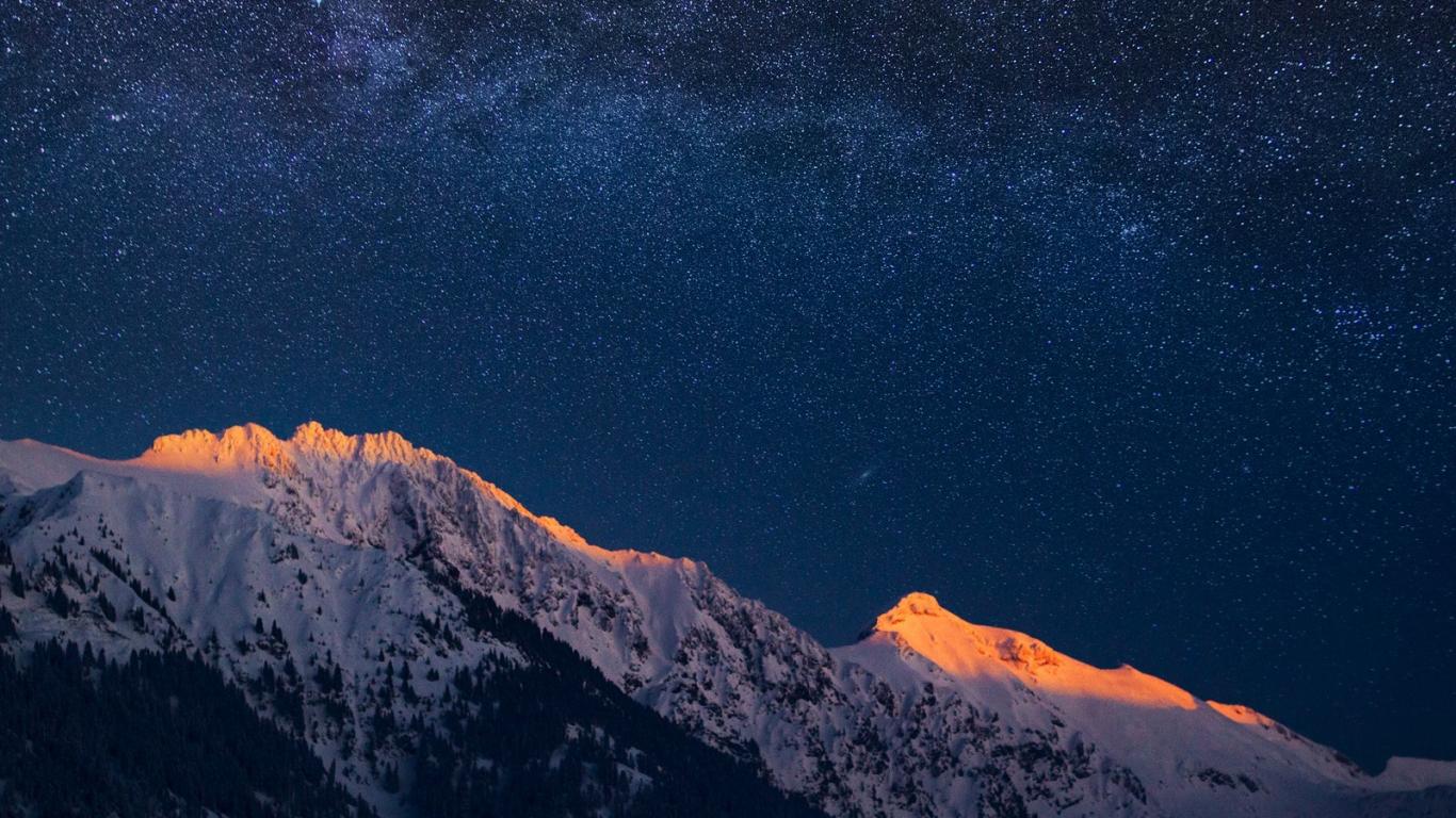 Snow And Stars Wallpapers