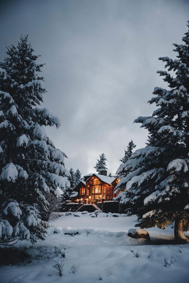 Snow Cabin Wallpapers