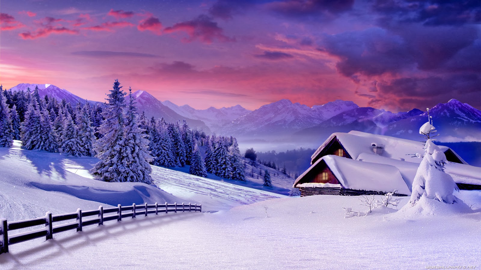 Snow Scene Wallpapers