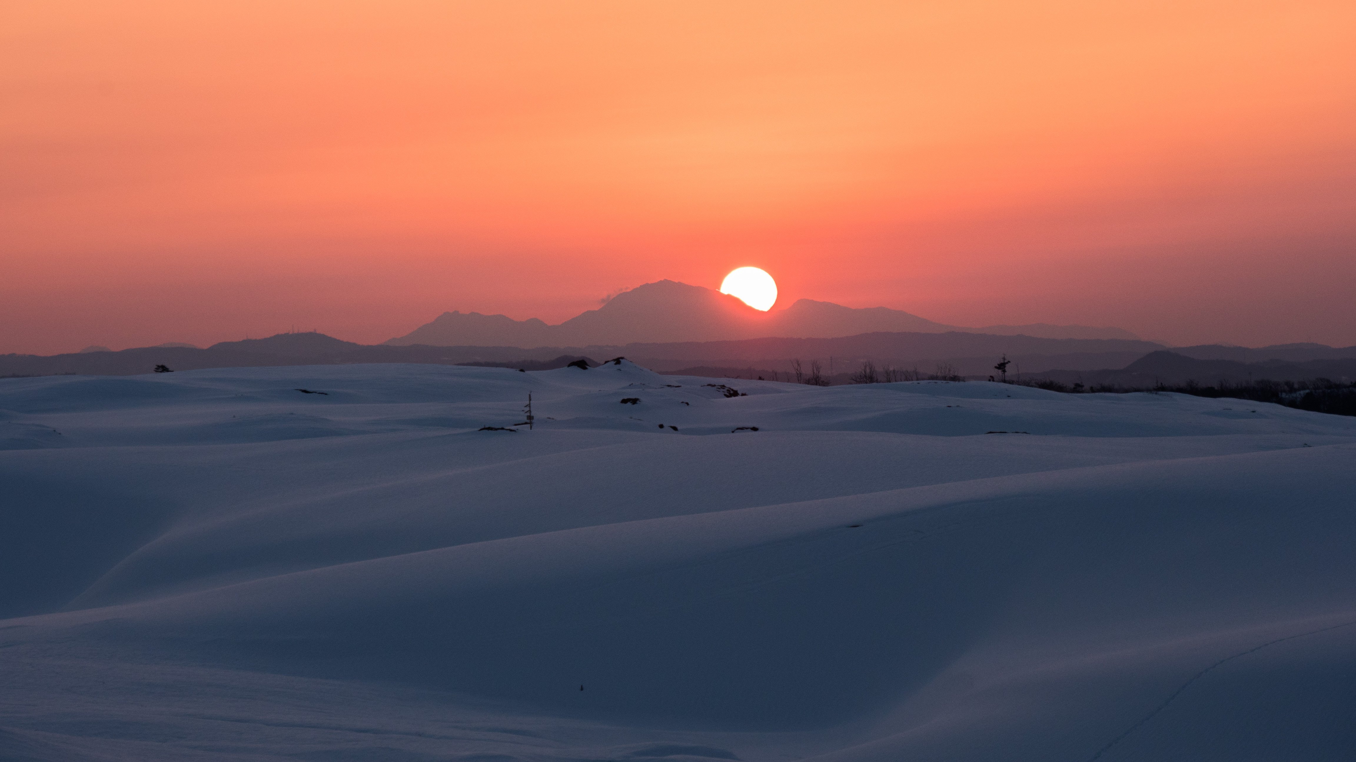 Snow Sunset Wallpapers