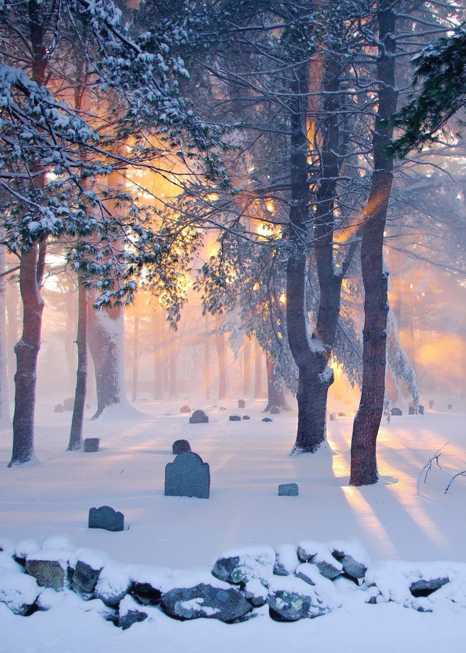 Snowy Graveyard Wallpapers