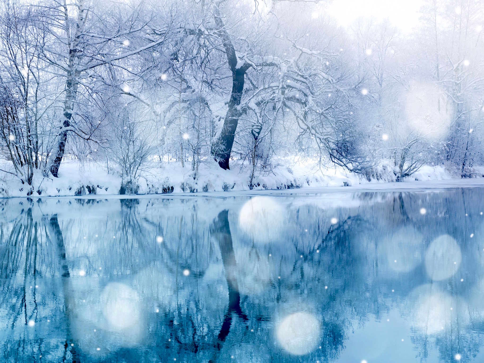 Snowy Lake Wallpapers