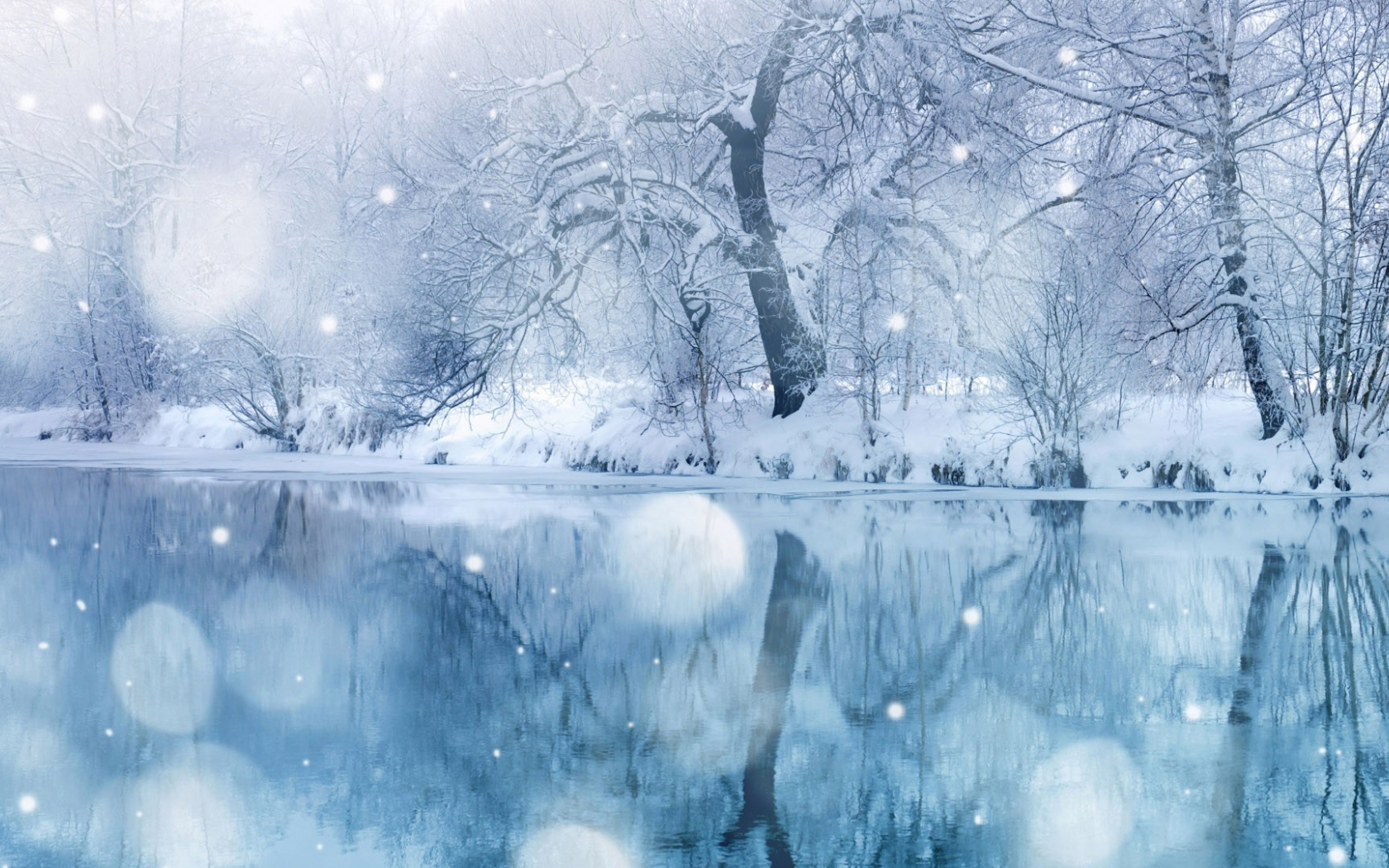 Snowy Lake Wallpapers