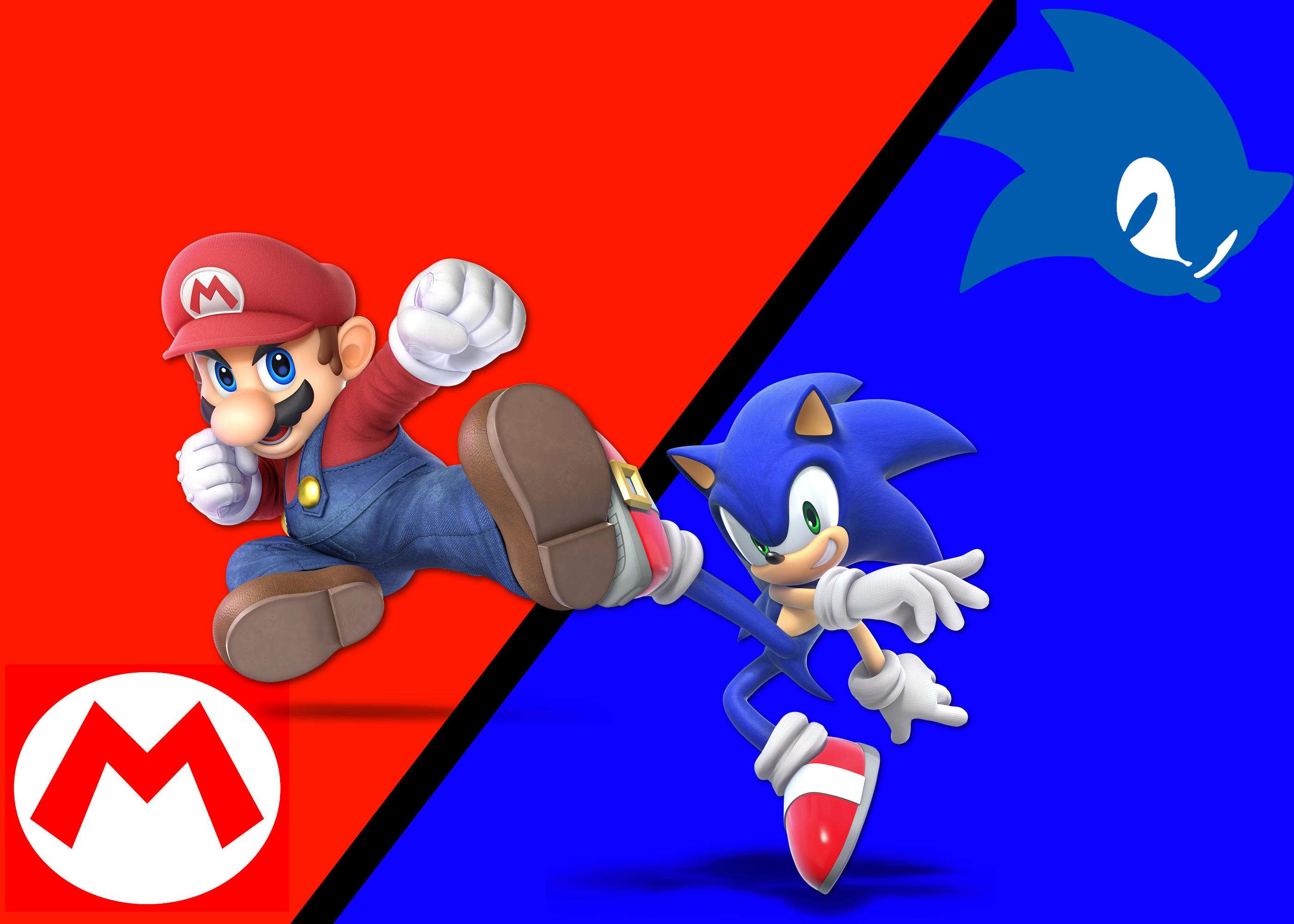 Sonic Vs Mario Wallpapers