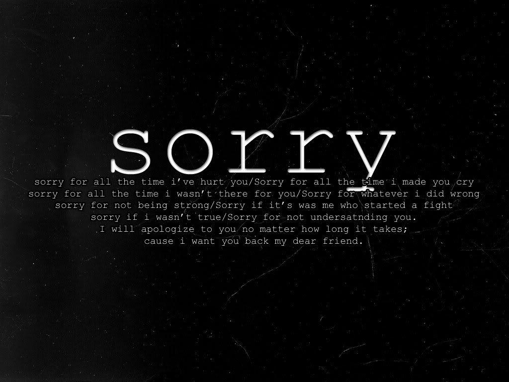 Sorry Wall Paper Wallpapers