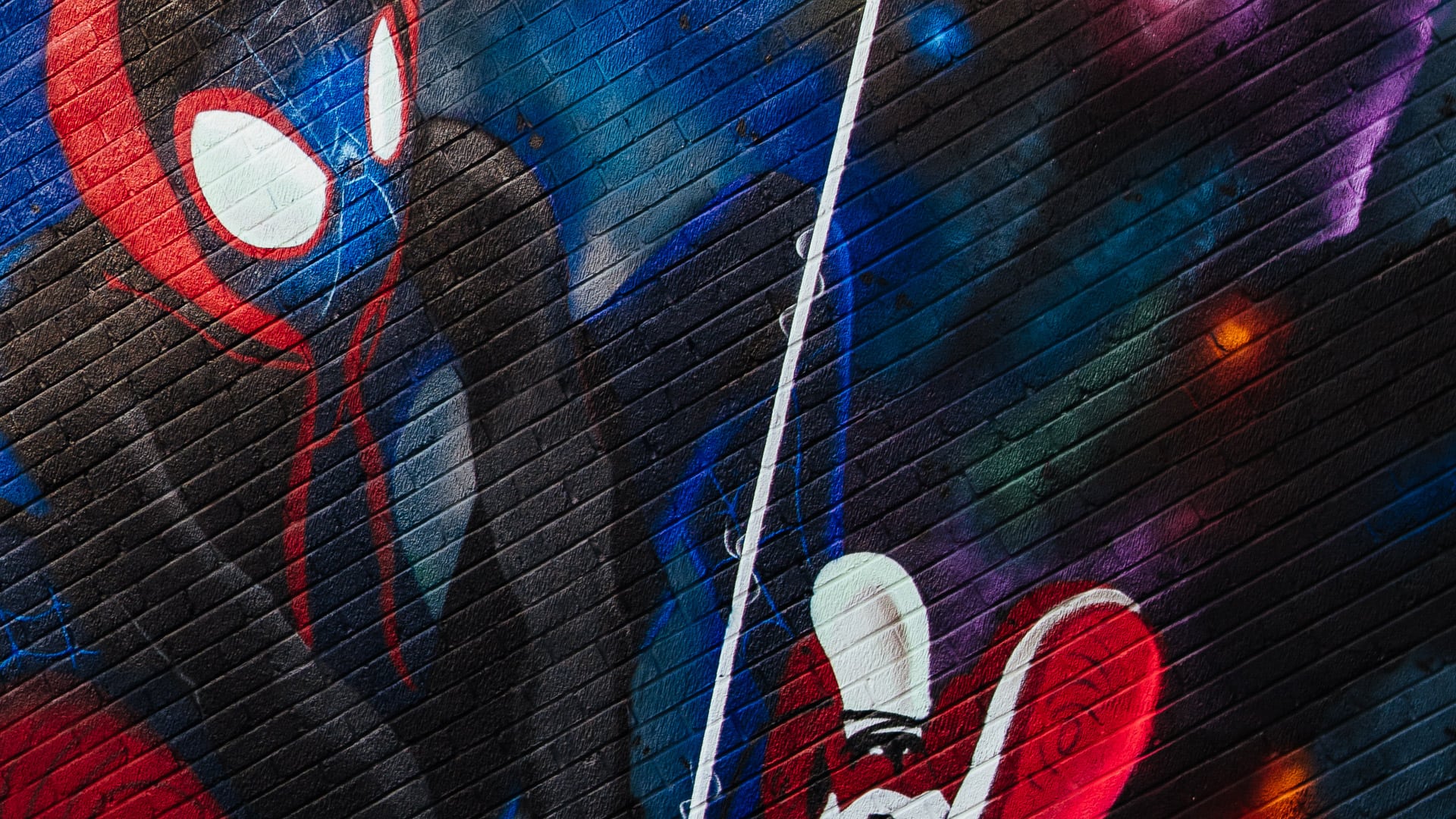 Spider Man Into The Spider Verse Graffiti Wallpapers