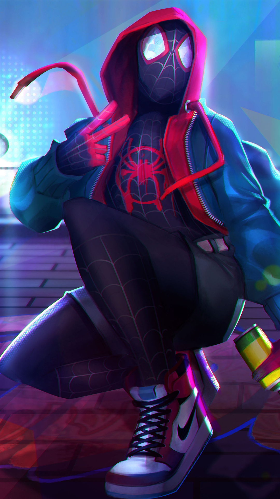 Spider Man Into The Spider Verse Graffiti Wallpapers