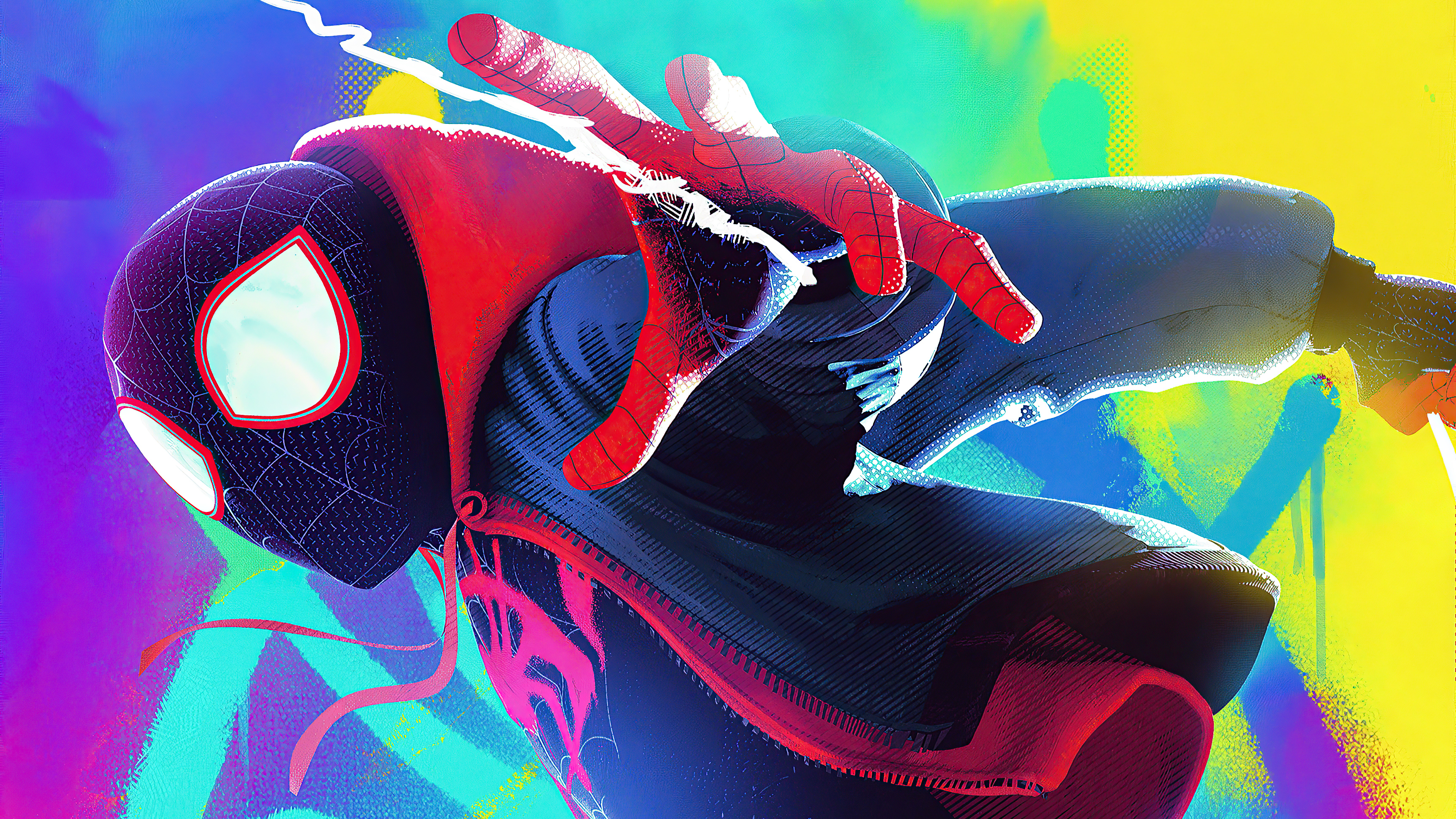 Spider Man Into The Spider Verse Graffiti Wallpapers