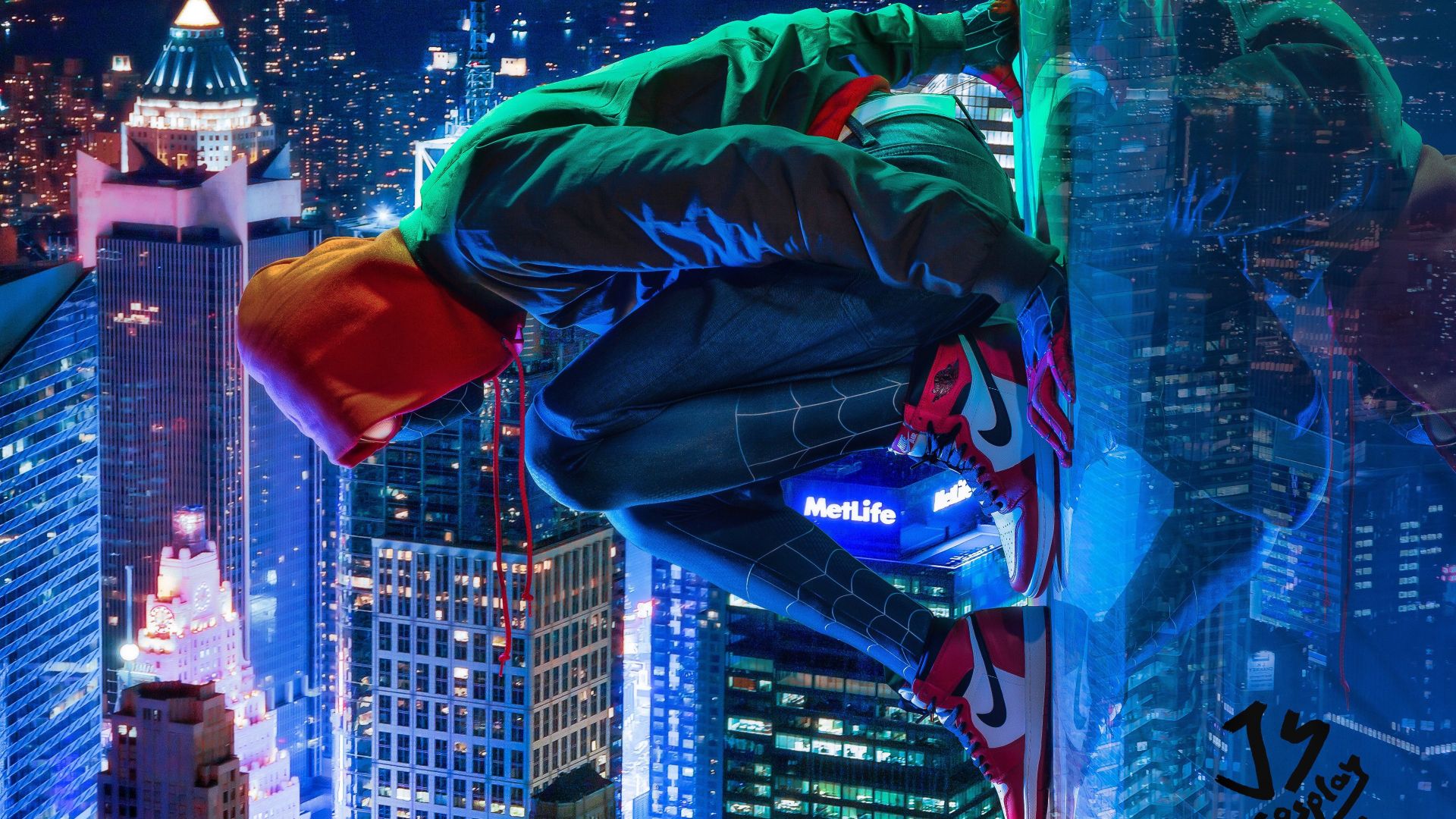 Spider Man Into The Spider Verse Graffiti Wallpapers