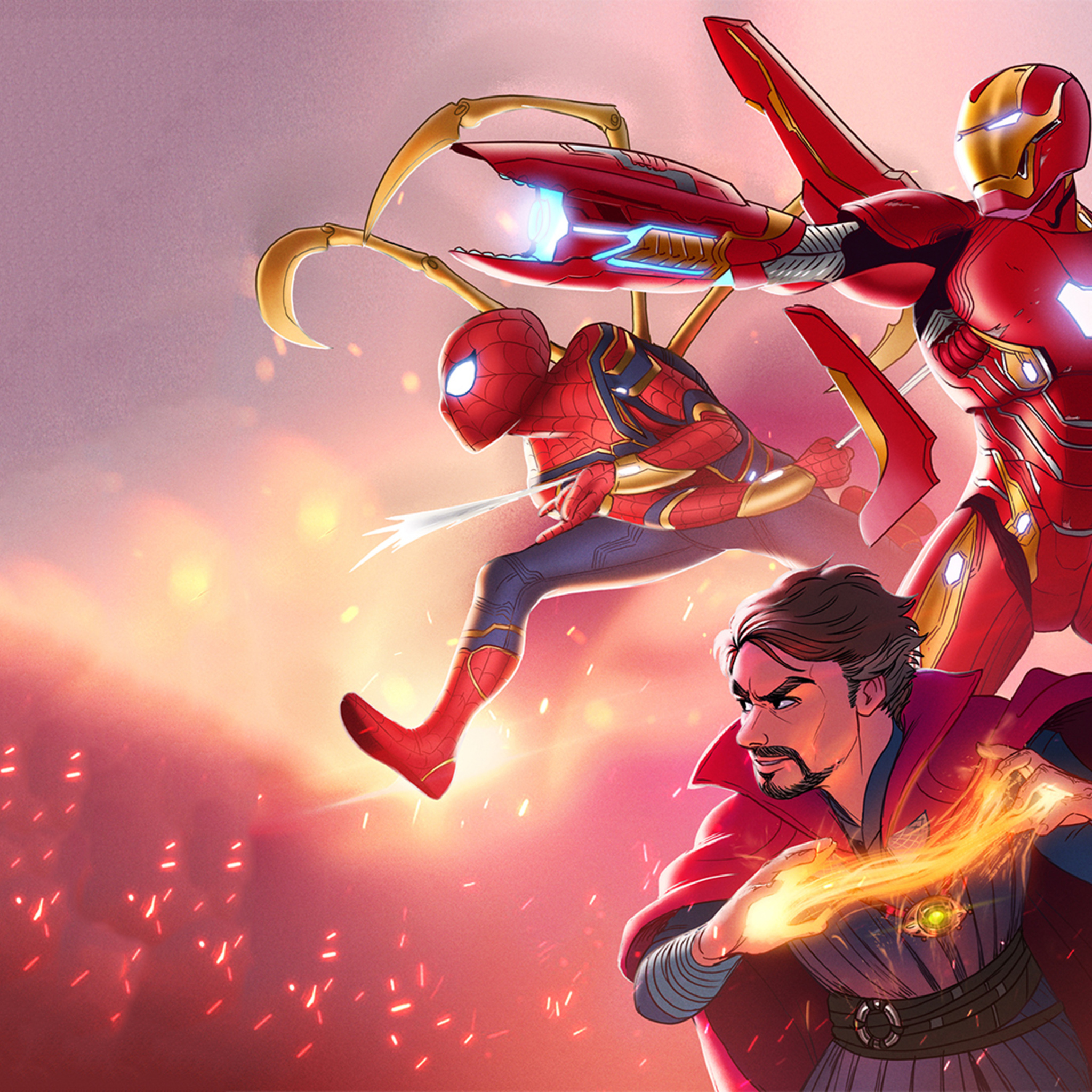 Spiderman And Ironman Fanart Wallpapers