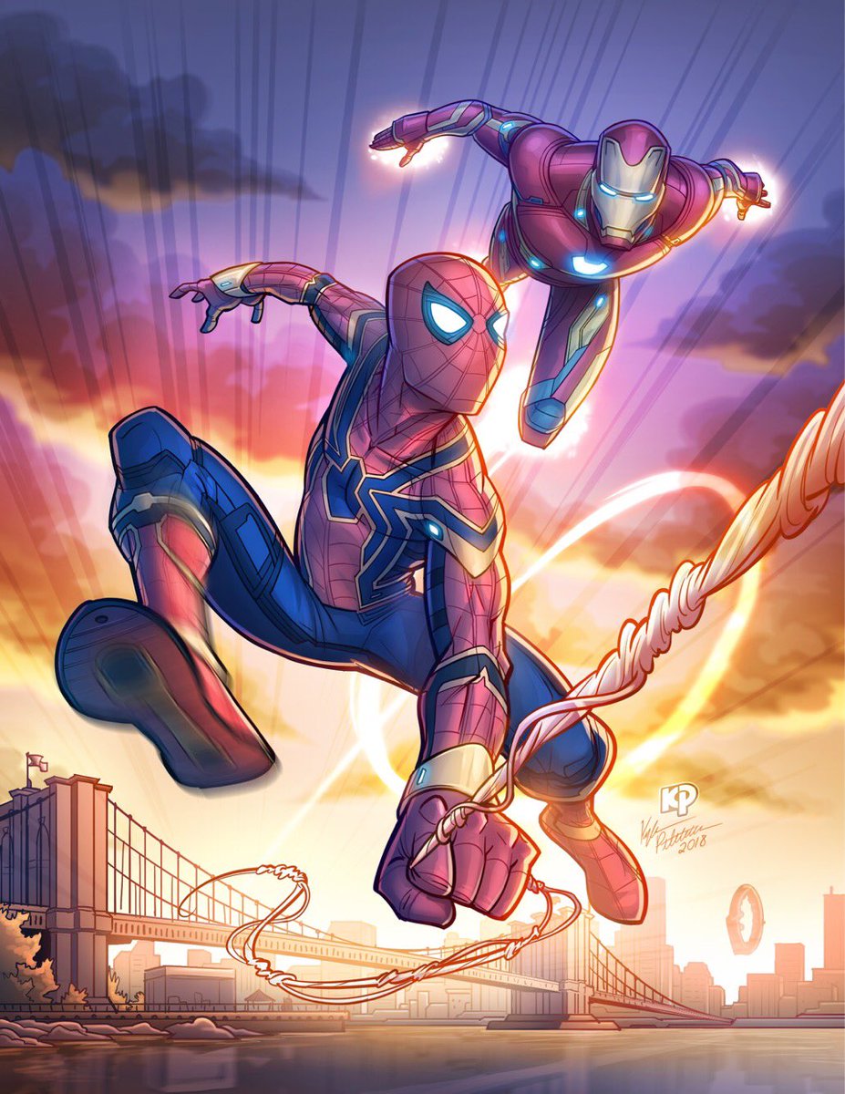 Spiderman And Ironman Fanart Wallpapers