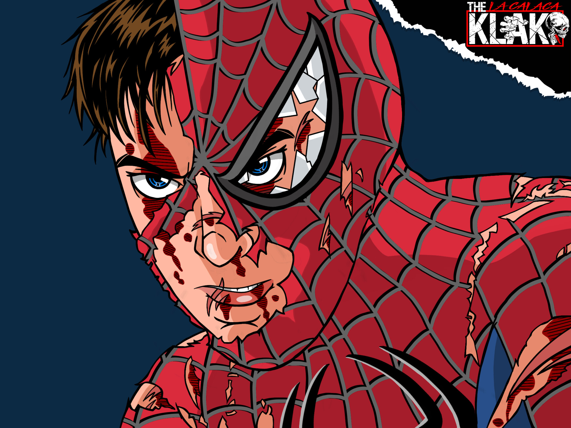 Spiderman Torn Mask Wallpapers