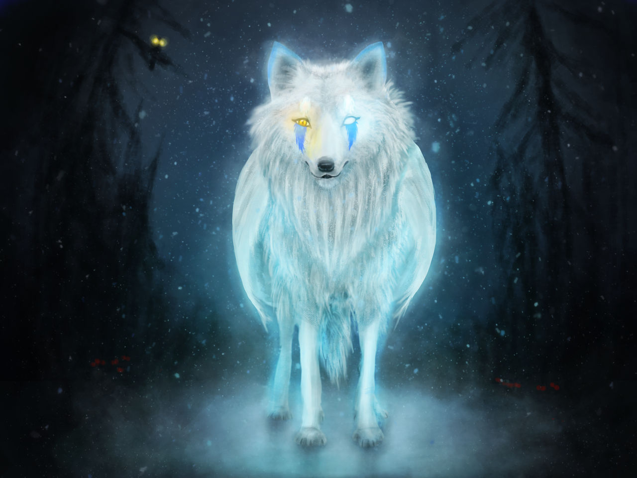 Spirit Ice Wolf Wallpapers