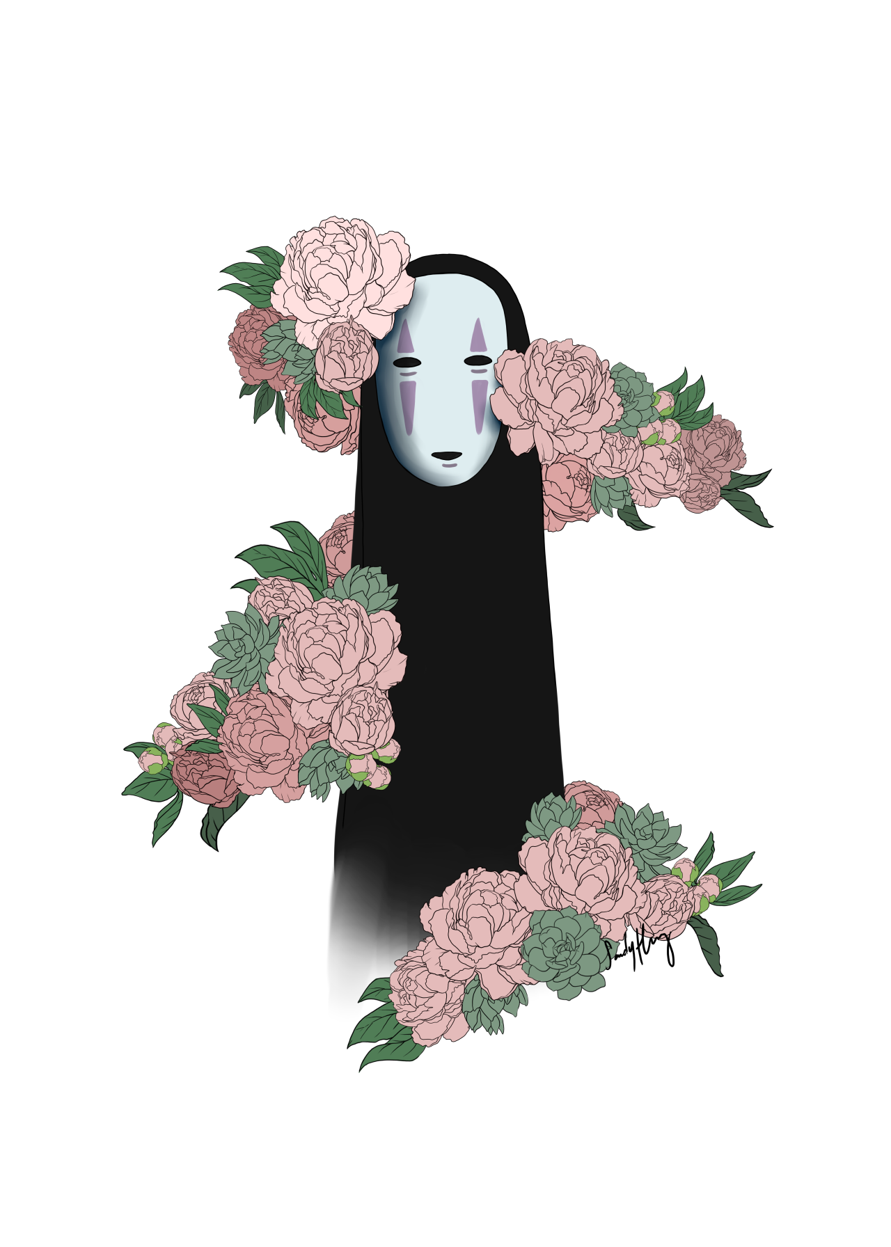 Spirited Away Fanart No Face Wallpapers