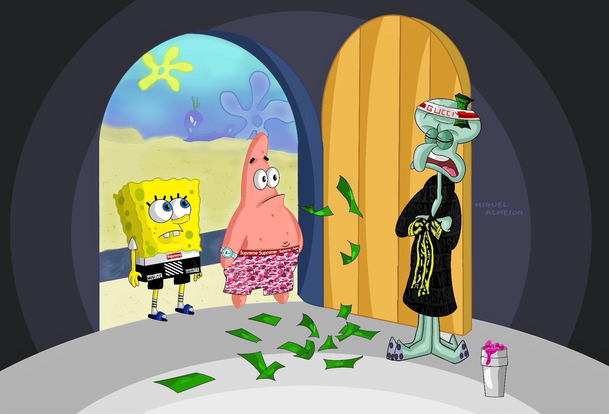 Spongebob Patrick And Squidward Wallpapers