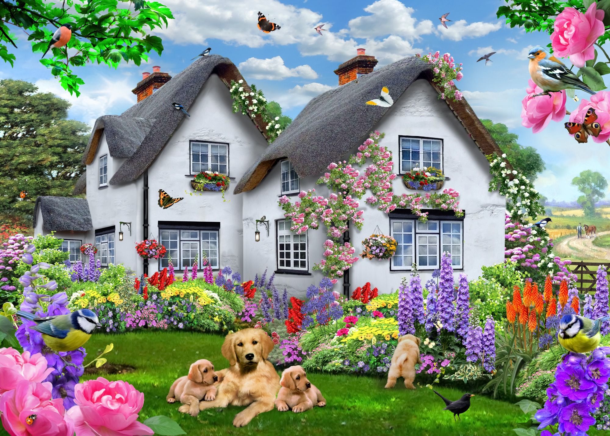 Spring Cottage Wallpapers