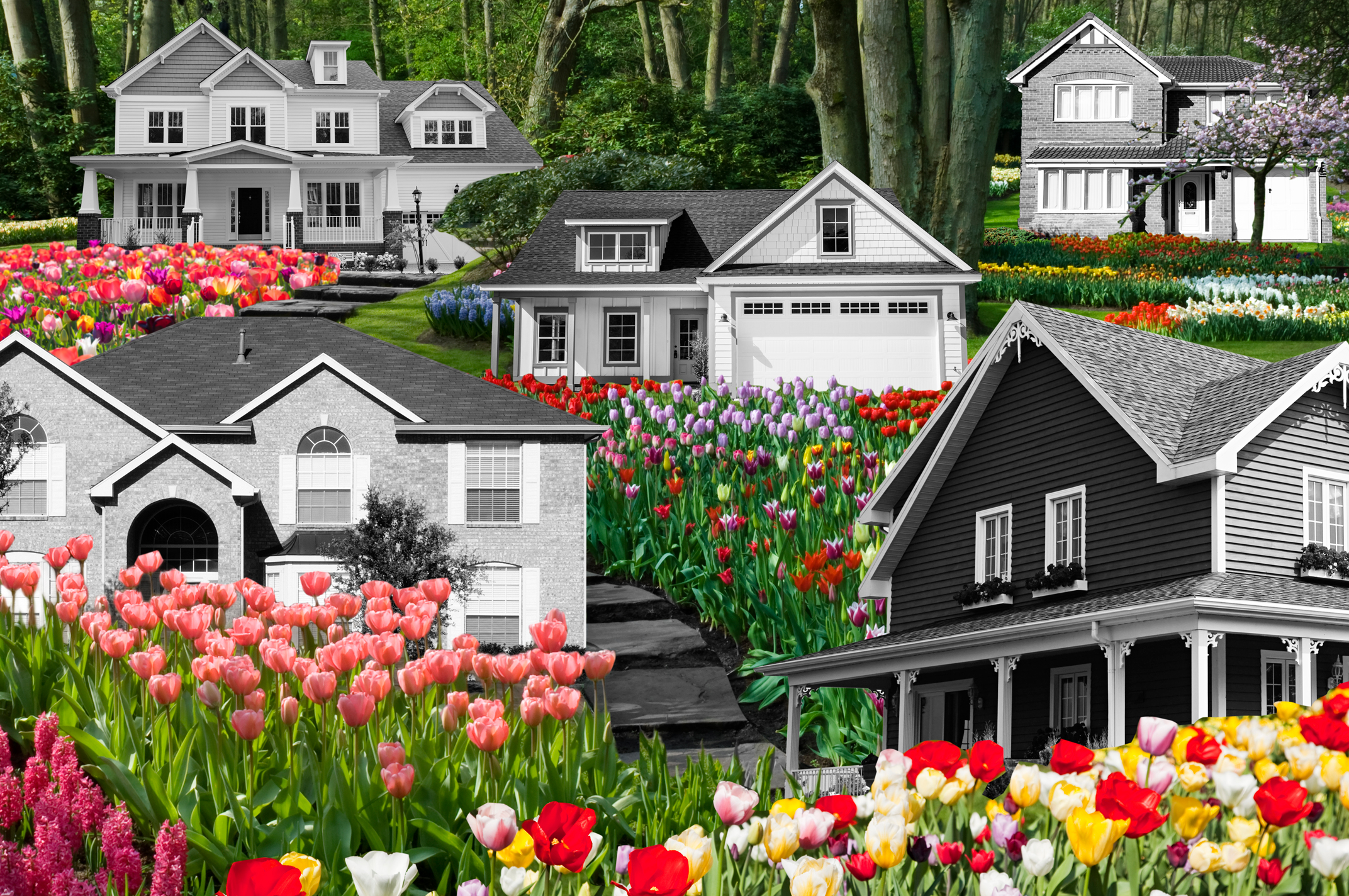 Spring Cottage Wallpapers