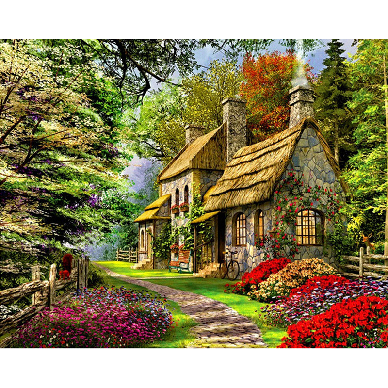 Spring Cottage Wallpapers