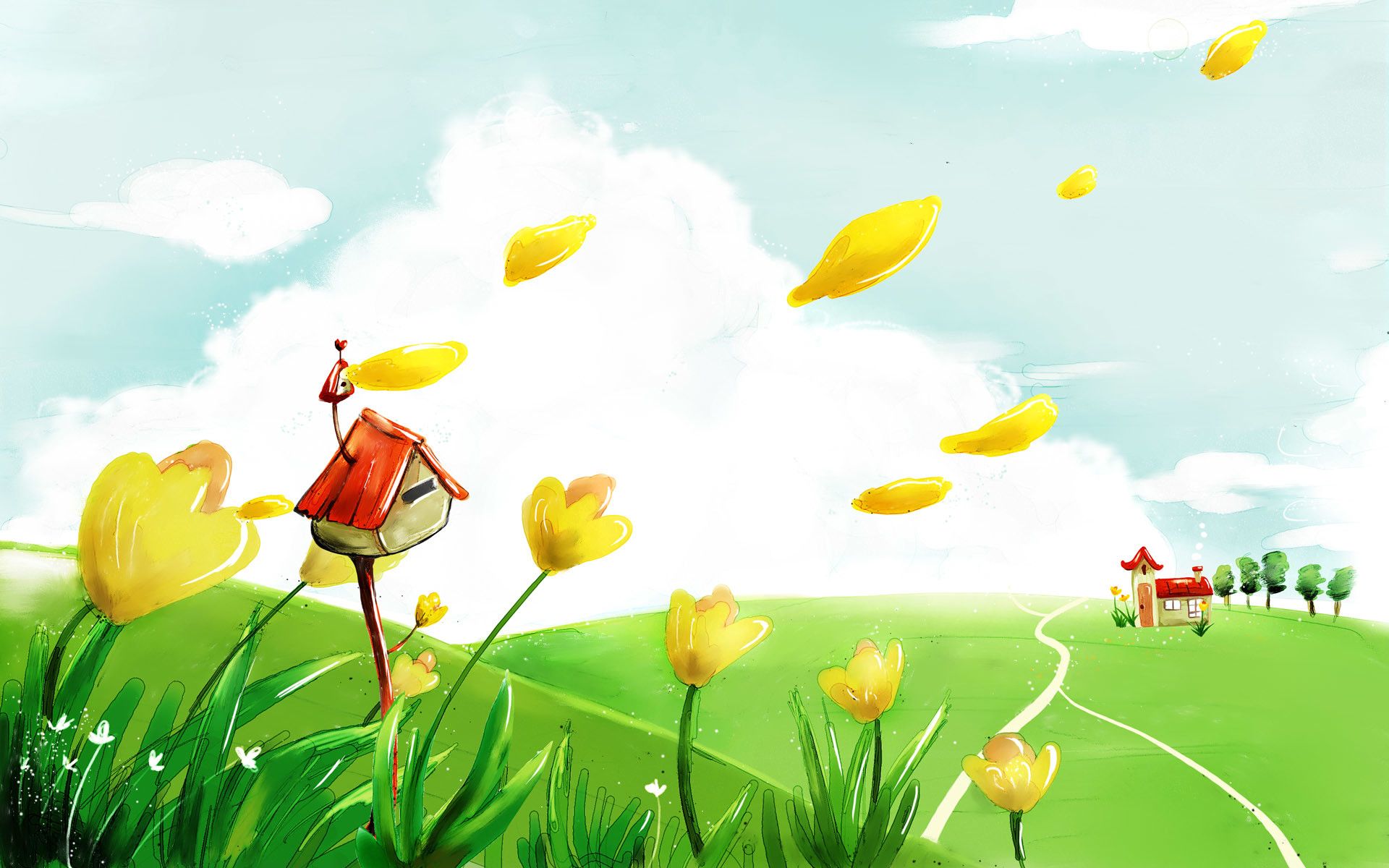 Spring Cartoon Wallpapers