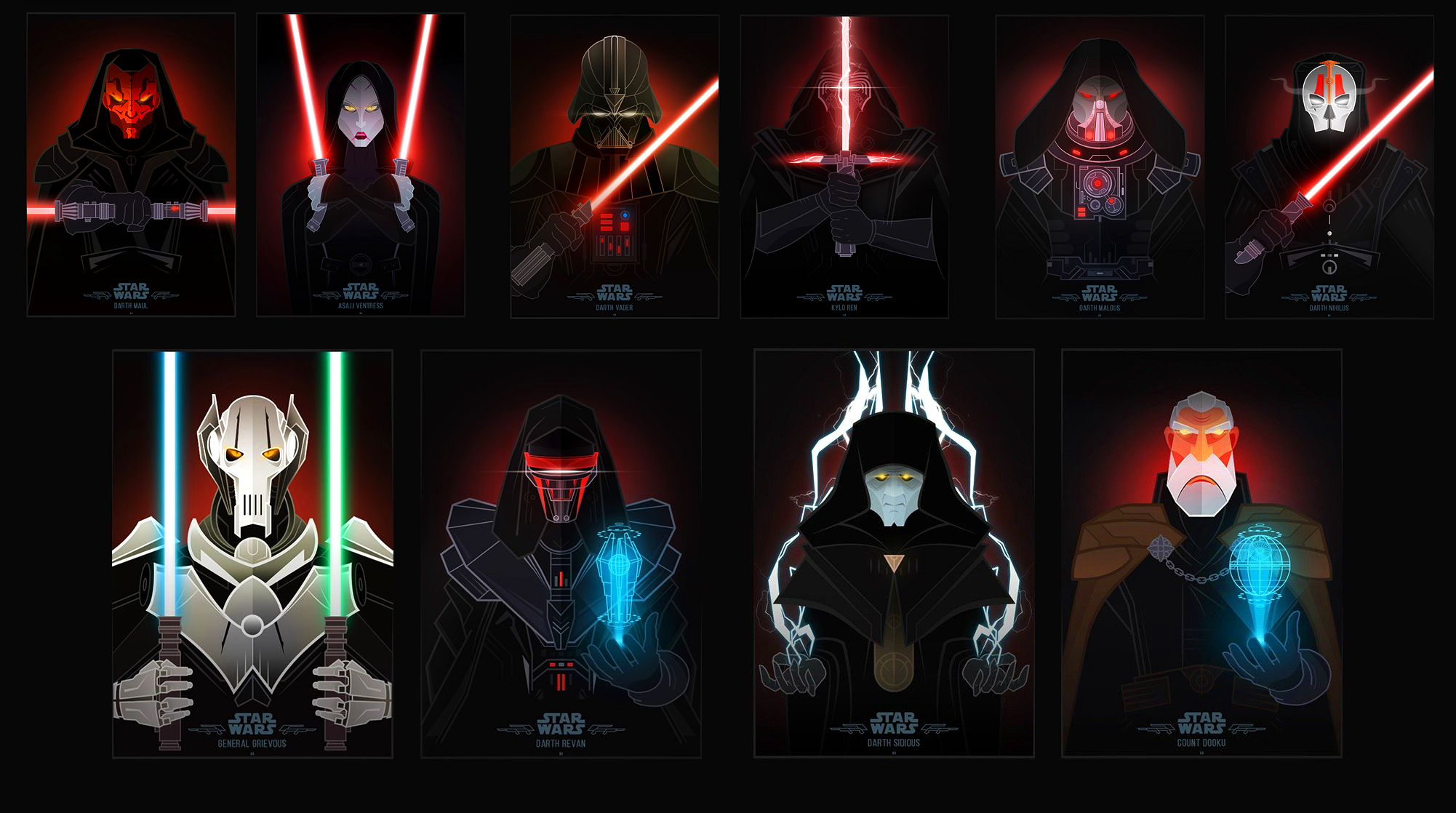 Star Wars Villain Poster Wallpapers
