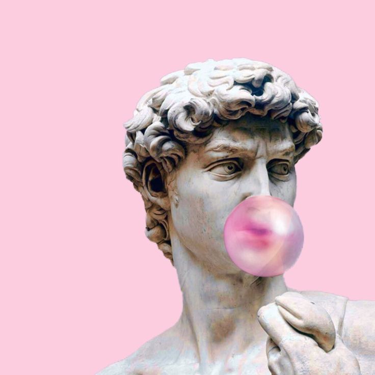 Statue Blowing Bubble Gum Wallpapers