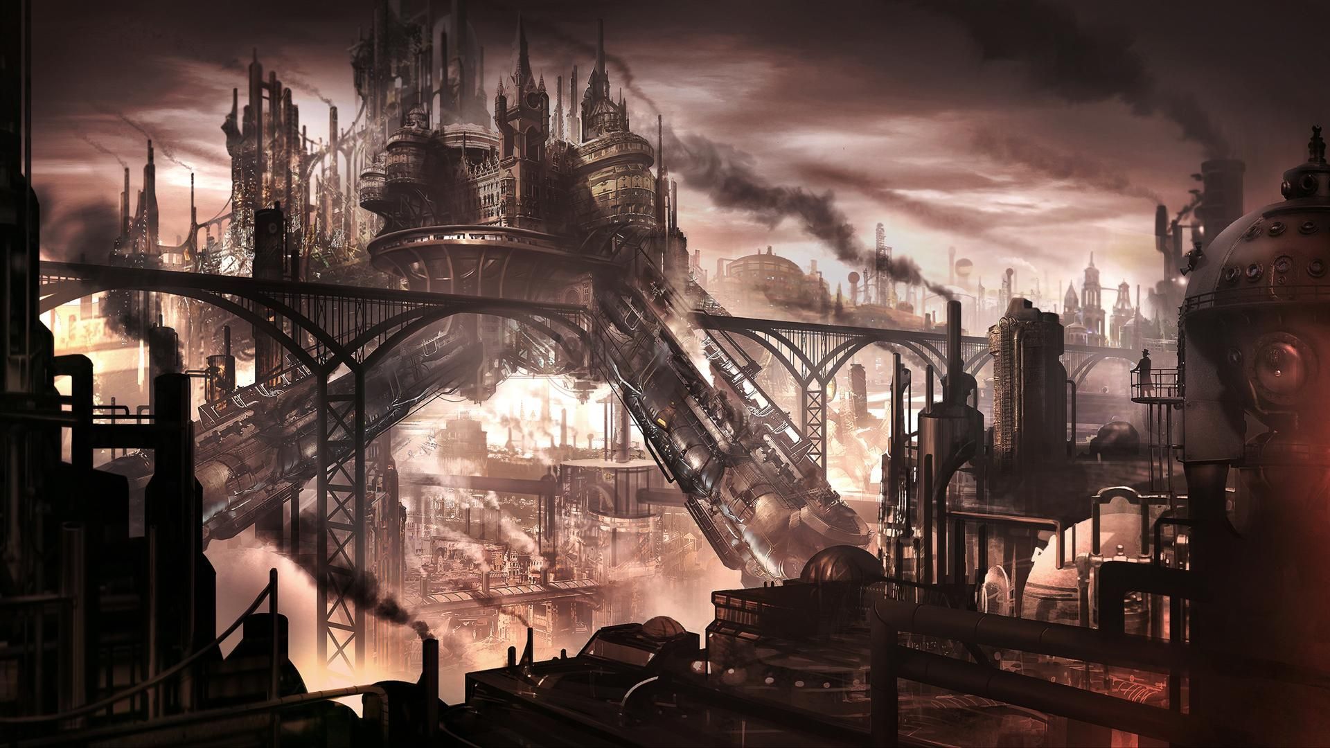 Steampunk City Wallpapers