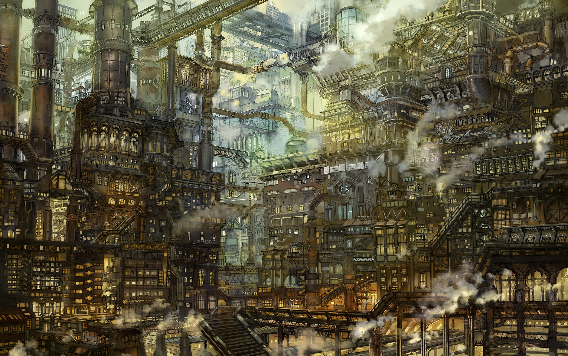 Steampunk City Wallpapers