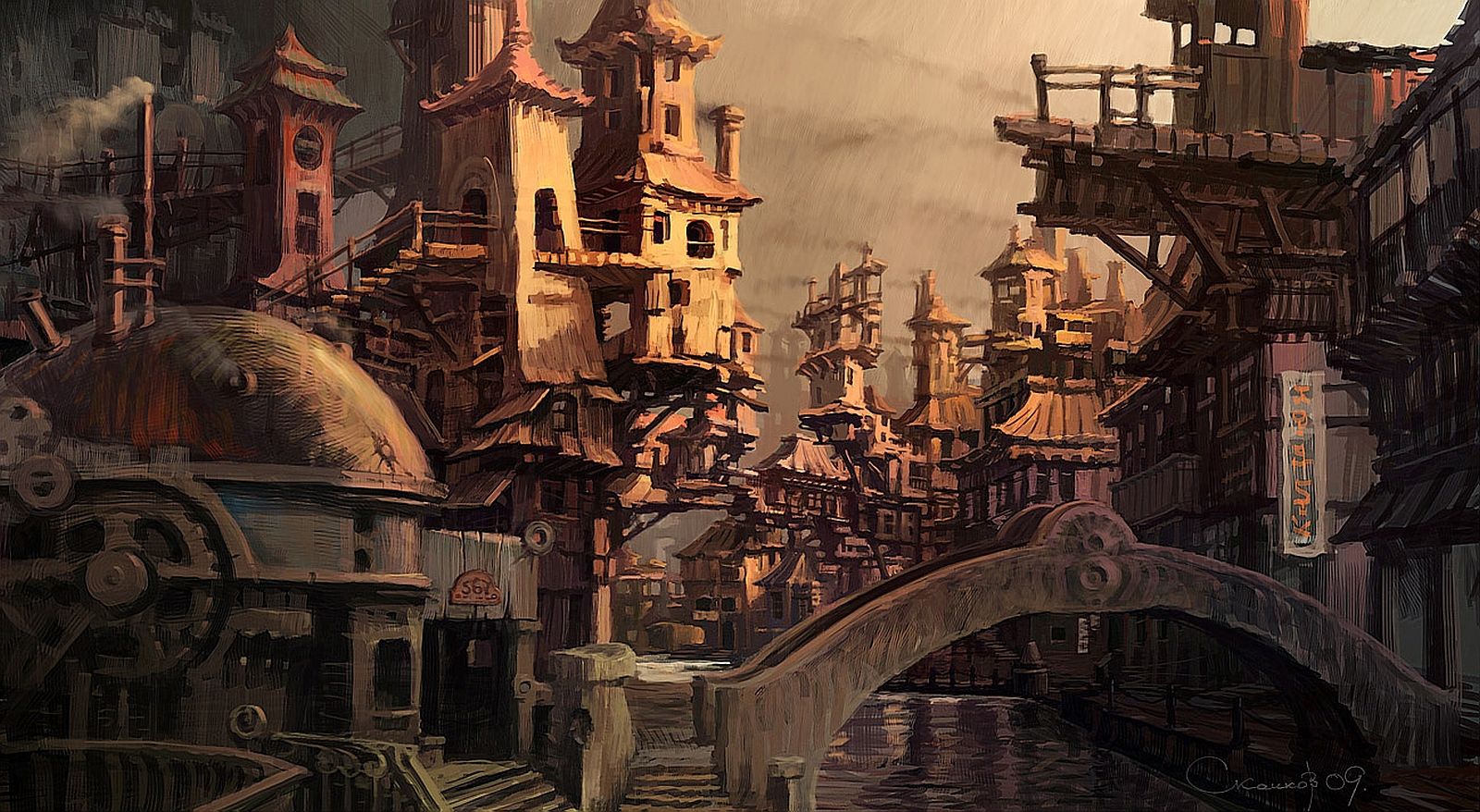 Steampunk City Wallpapers