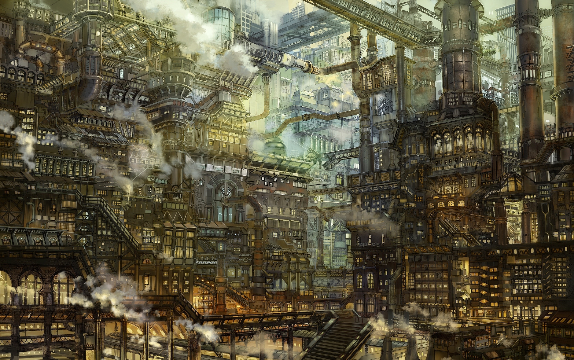 Steampunk City Wallpapers