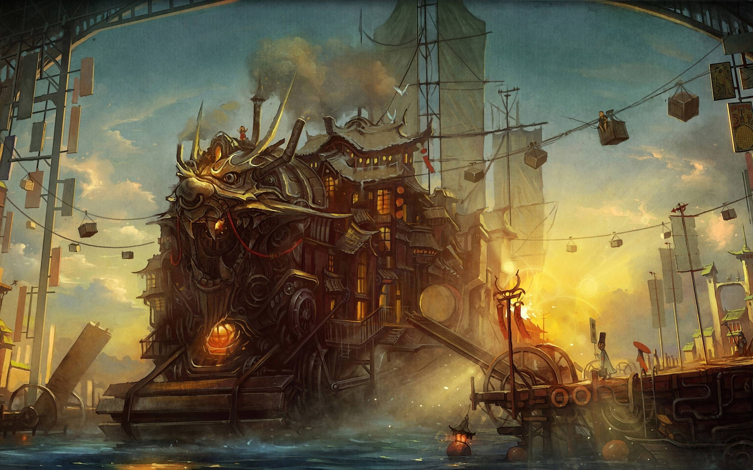 Steampunk City Wallpapers