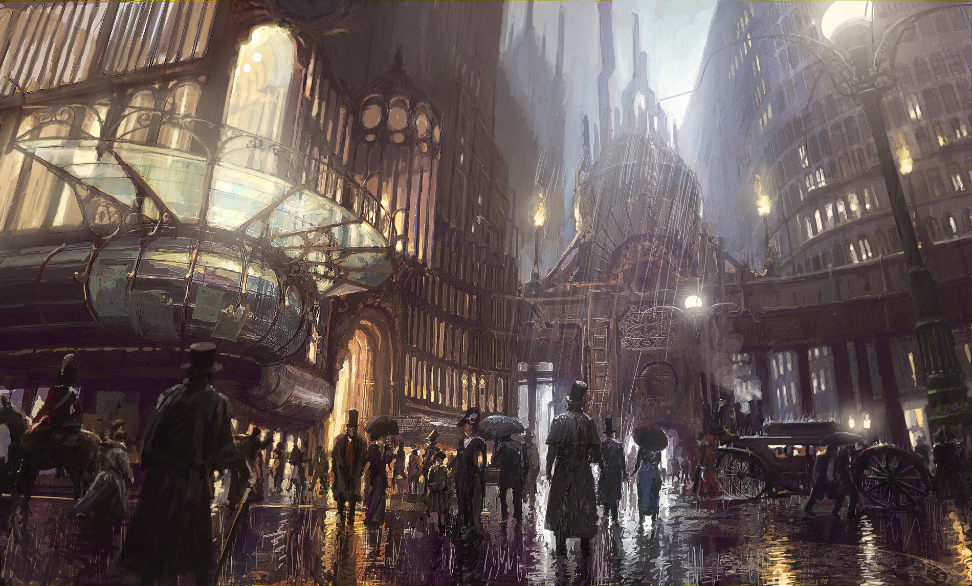 Steampunk City 1920X1080 Wallpapers