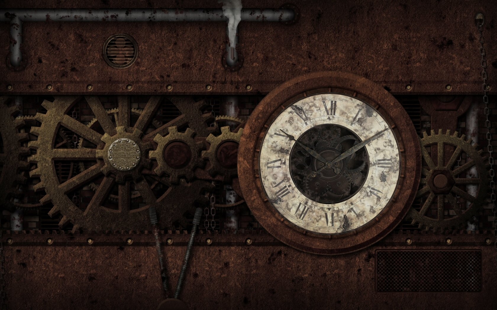 Steampunk Clock Wallpapers