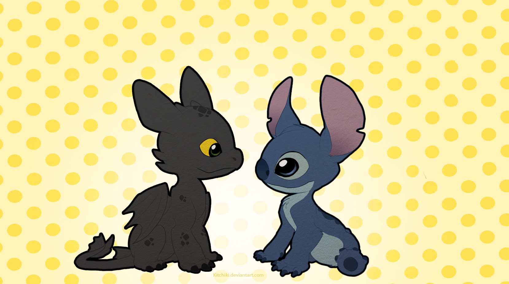 Stitch And Toothless Wallpapers