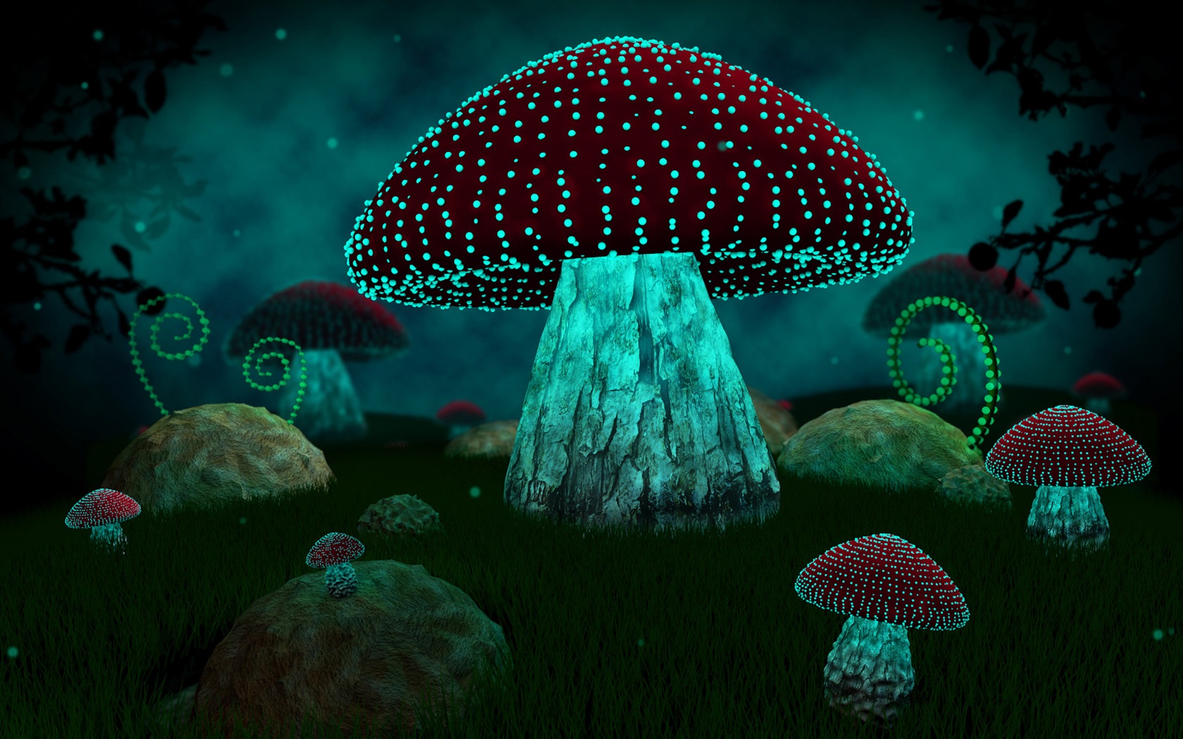 Stoner Trippy Mushroom Wallpapers