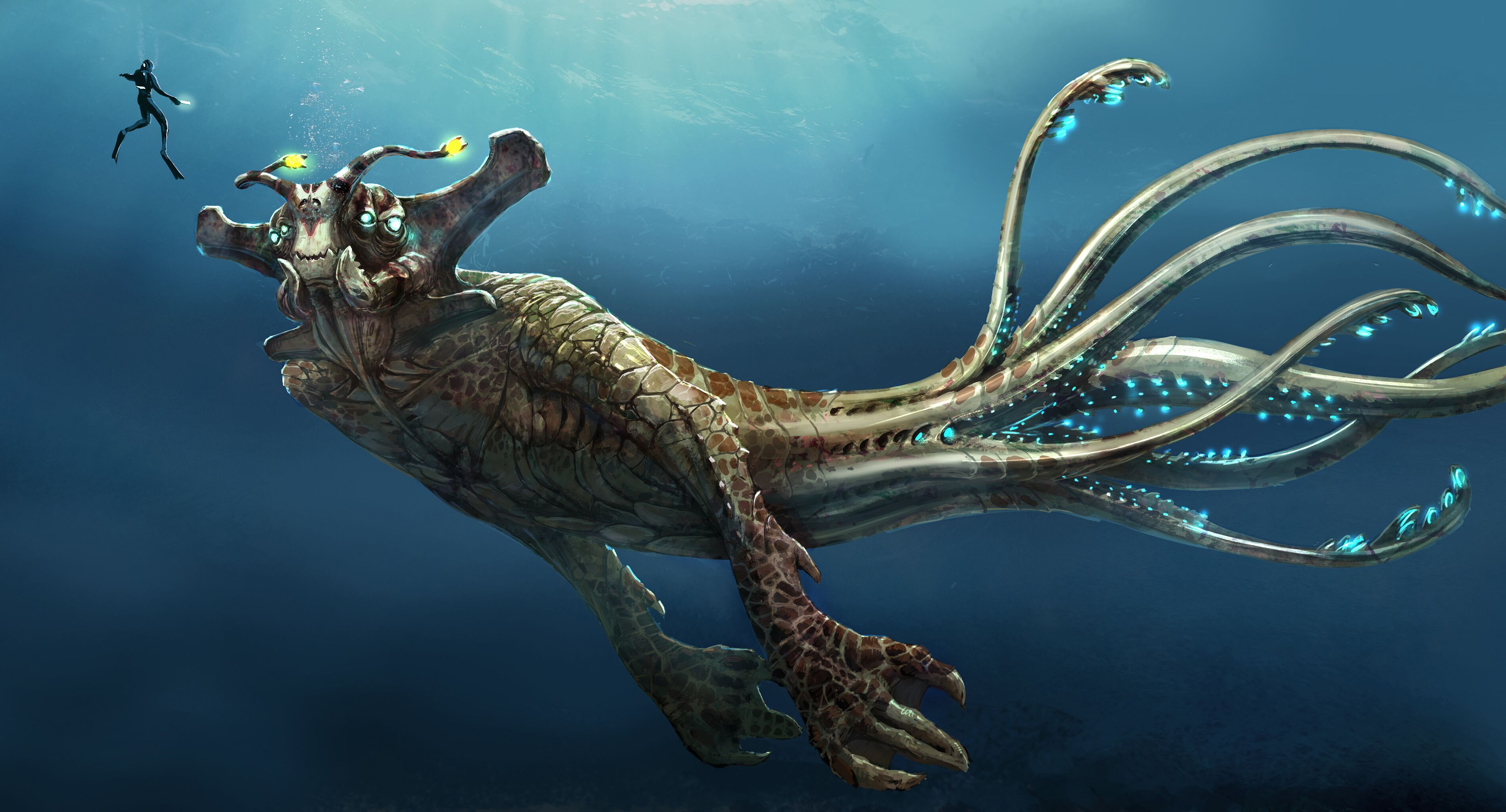 Subnautica Sea Emperor Size Wallpapers