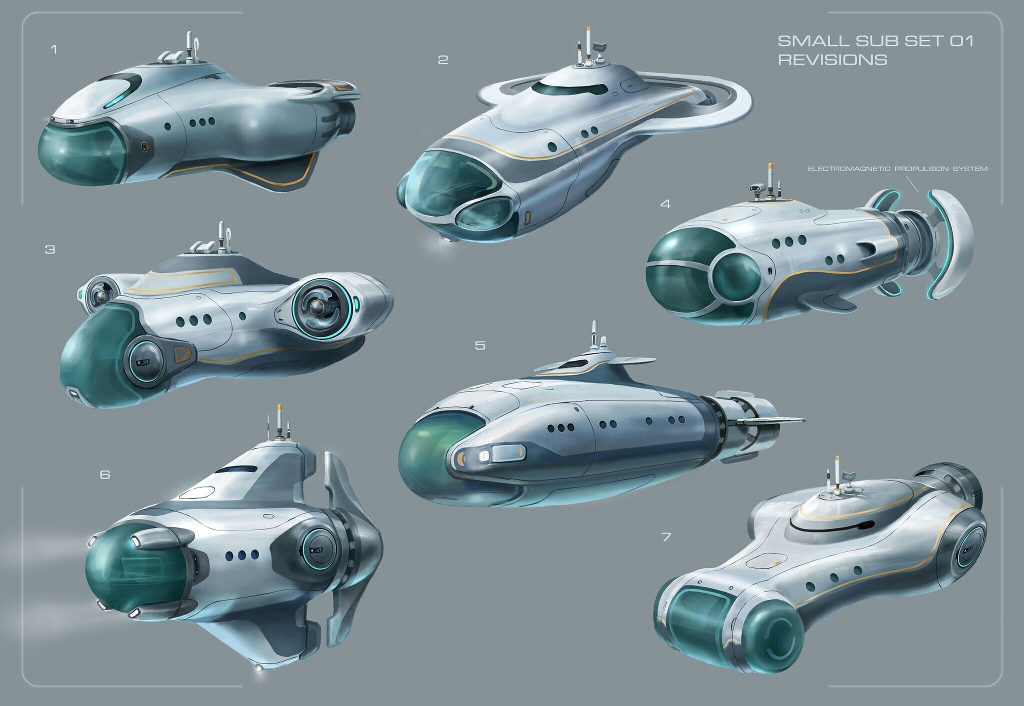 Subnautica Submarine Concept Art Wallpapers