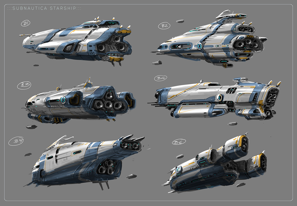 Subnautica Submarine Concept Art Wallpapers