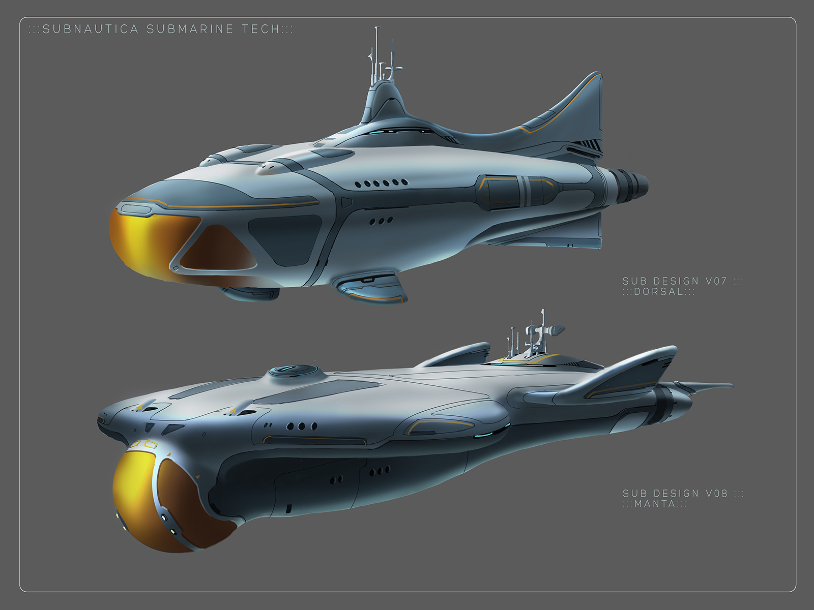 Subnautica Submarine Concept Art Wallpapers