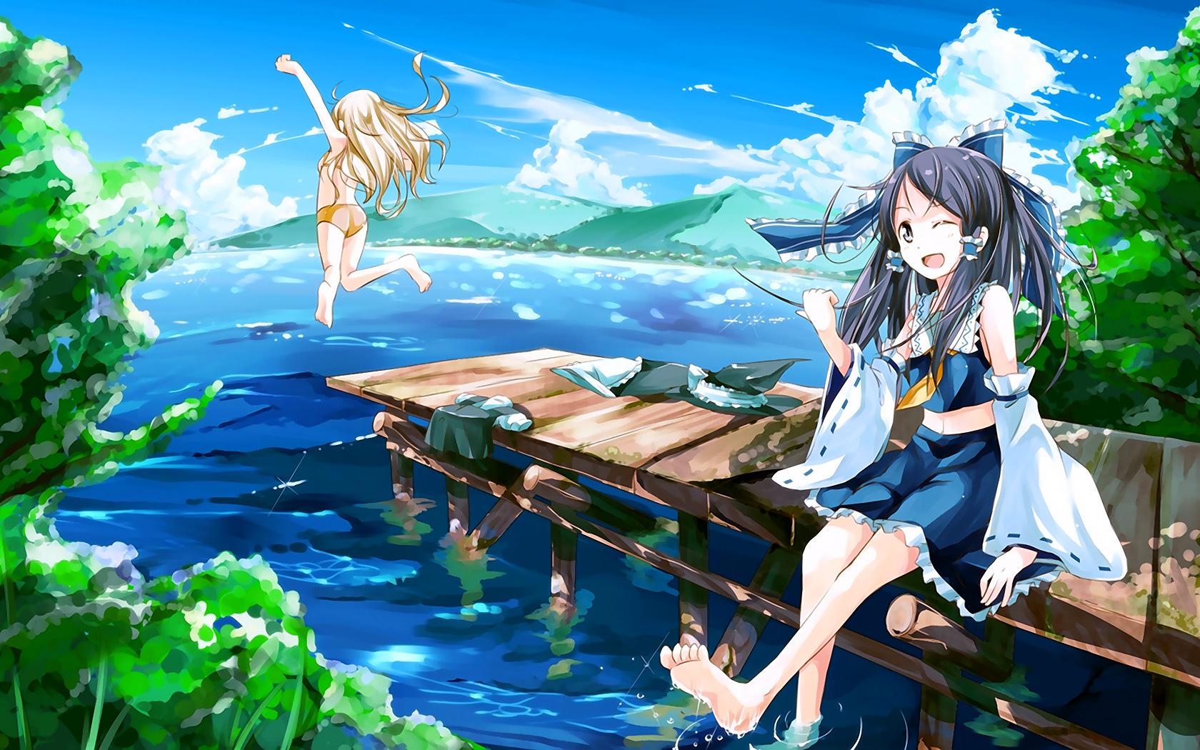 Summer Anime Girls Wallpapers