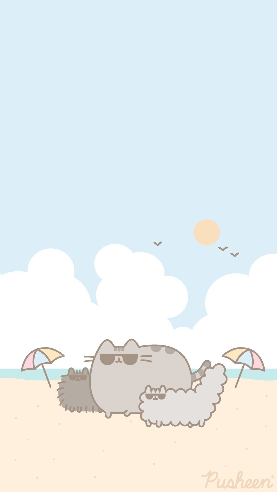 Summer Pusheen Wallpapers