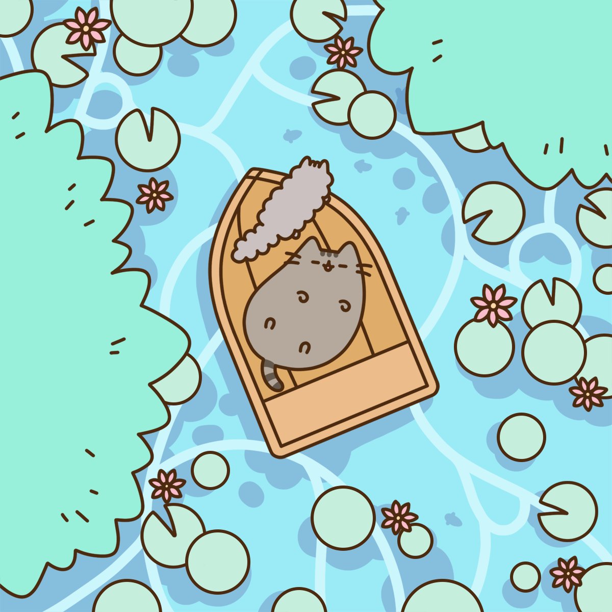 Summer Pusheen Wallpapers