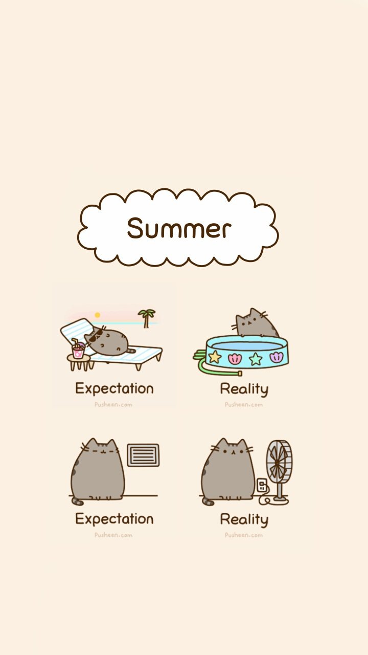 Summer Pusheen Wallpapers